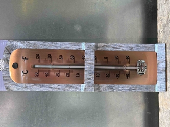 Copper Outdoor Thermometer